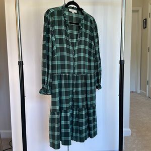 Plaid loft swing dress